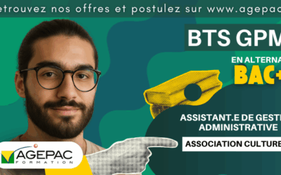 Assistant.e de gestion administrative (H/F) – BTS GPME en Alternance dans une Association culturelle | REF0018AG